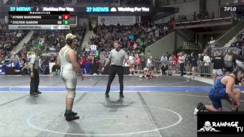 190 lbs Quarterfinal - Kyser Bukowski, Sunflower Kids vs Colton Ganow, Derby