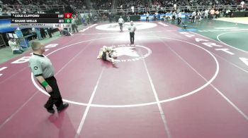 II-132 lbs Champ. Round 2 - Cole Clifford, Canton vs Shane Wells, Mount Sinai