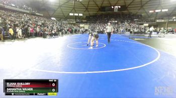 Girls 3A/4A 170 Champ. Round 1 - Samantha Wilner, Glacier Peak (Girls) vs Eliana Guillory, Ferndale (Girls)