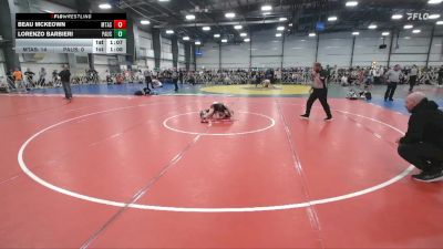 60 lbs Round 3 - 12:30pm Saturday - Beau Mckeown, Mat Assassins vs Lorenzo Barbieri, PA USA