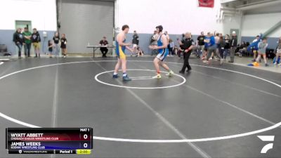 285 lbs Rr3 - James Weeks, Kodiak Wrestling Club vs Wyatt Abbett, Chugach Eagles Wrestling Club