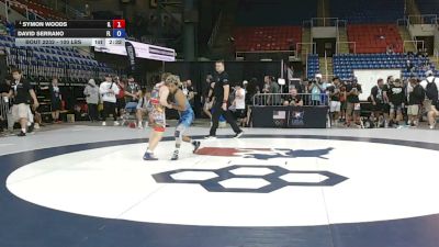 100 lbs Quarters - Symon Woods, Illinois vs David Serrano, Florida