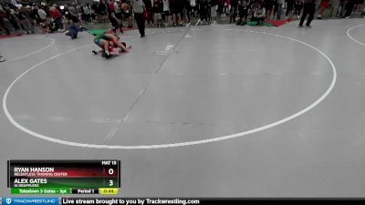 132 lbs Cons. Round 4 - Alex Gates, GI Grapplers vs Ryan Hanson, Relentless Training Center