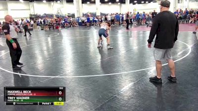 132 lbs Round 2 (8 Team) - Trey Wagner, MAWA Blue vs Maxwell Beck, Foxfire Wrestling Club