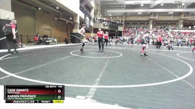 140 lbs Cons. Round 1 - Karsen Provence, South Central Punishers vs Cade Swartz, Trailblazer