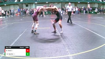 125 lbs Semifinal - Sean Spidle, Central Michigan vs Blake West, Northern Illinois