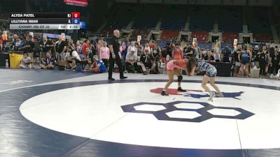 95 lbs Champ. Rd Of 32 - Alysa Patel, New Jersey vs Lillyana Iman, Illinois