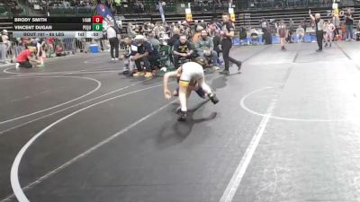 85 lbs Semifinal - Brody Smith, 14awc vs Vincent Dugan, Pequannock
