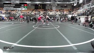 215 lbs Consolation - Jonathan Geiger, Crutchmer Wrestling vs Hudson Bailey, JJ Pearce