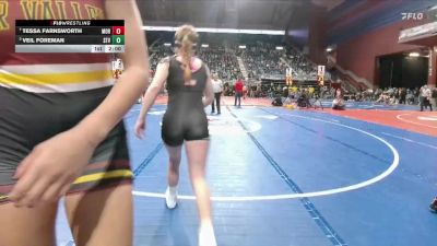 145 lbs Quarterfinal - Tessa Farnsworth, Moorcroft vs Veil Foreman, Star Valley