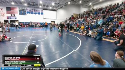 59-65 lbs Round 1 - Carter Whipps, Windy City Wrestlers vs Jerrett Hofstetter, Glenrock Wrestling Club