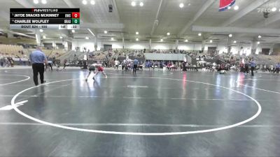 100 lbs Semifinal - Jayde Snacks McKinney, Buccaneer Wrestling Club vs Charlee Wolfley, White Buffalo Wrestling Academy