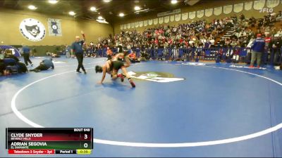 150 lbs Cons. Round 1 - Adrian Segovia, El Diamante vs Clyde Snyder, Beverly Hills