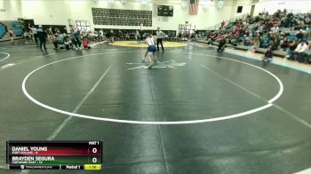 150 lbs Round 1 (10 Team) - Brayden Segura, Cheyenne East vs Daniel Young, Fort Collins