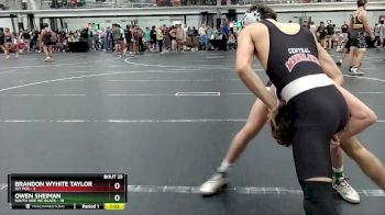 126 lbs Round 7 (8 Team) - Owen Sheiman, South Side WC Black vs Brandon Wyhite Taylor, Sly Fox