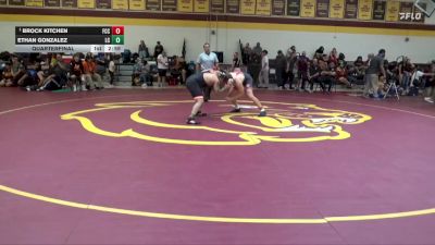 174 lbs Quarterfinal - Brock Kitchen, Fresno City College vs Ethan Gonzalez, Lassen College