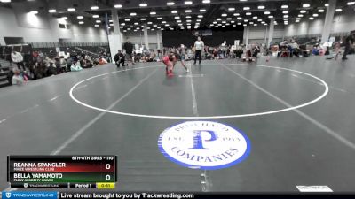 110 lbs 7th Place Match - Bella Yamamoto, FLOW Academy Hawaii vs Reanna Spangler, Maize Wrestling Club