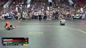 60 lbs Semis & 1st Wrestleback (8 Team) - Aaron Eifert, Lowell Red vs Owen Claus, Clinton
