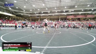 190 lbs Semifinal - Kaylee Thompson, Maize WC vs Noah Reyes-Ballard, Valley Center