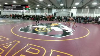 140 lbs Champ. Round 2 - Addison Adams, McLoud vs Love` Potter, Cheyenne East