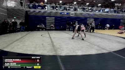 130 lbs Round 5 - Alex Sears, Emmett Wrestling Club vs Jaydon Russell, 208 Badgers