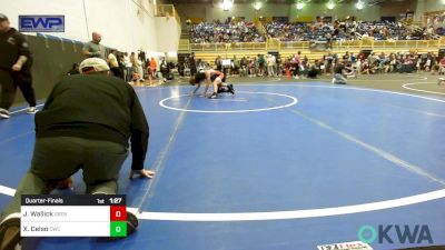 126 lbs Quarterfinal - Jackson Wallick, Grover Rains Wrestling Club vs Xavier Celso, Cowboy Wrestling Club