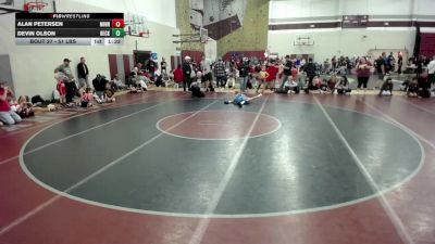 51 lbs Champ. Round 1 - Alan Petersen, Minnesota vs Devin Olson, Becker