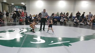 55 lbs Round Of 16 - Jaxton Moua, WI vs Mia Benitez, KS