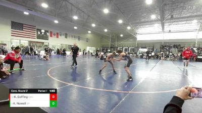 120 lbs Cons. Round 2 - Kooper Nowell, Canyon View vs Kaius Coffing, Stallions Wrestling Club