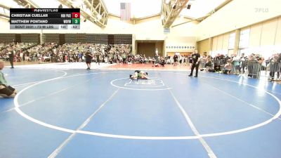 73-M lbs Consi Of 8 #1 - Christian Cuellar, High Pace Wrestling Club vs Matthew Pontano, Williamstown Braves Youth Wrestling