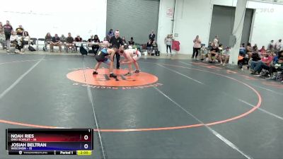 165 lbs Placement Matches (8 Team) - Noah Ries, Ohio Scarlet vs Josiah Beltran, Wisconsin