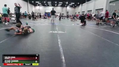 72 lbs Round 9 (10 Team) - Ryder Sander, Level Up vs Valen King, Bandits