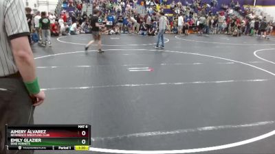 136 lbs Round 2 - Emily Glazier, Dixie Hornets vs Aimery Álvarez, Reverence Wrestling Club