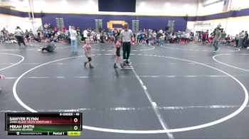 49 lbs Cons. Semi - Sawyer Flynn, James Island Youth Wrestling C vs Mikah Smith, Carolina Reapers