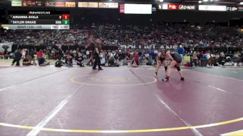 105 lbs 1st Place Match - Taylor Drake, Kuna vs Airianna Ayala, Idaho Falls