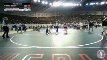 G6A-190 lbs Champ. Round 1 - Kunthira Gallion, Mustang-Girls vs Elaina Kenney, Jenks-Girls