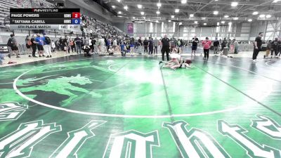 135 lbs 5th Place Match - Paige Powers, Reality Sports Wrestling Club vs Tatyana Cabell, Oak Harbor Wrestling Club