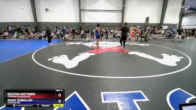 150 lbs Cons. Round 2 - Keaton Mattinen, Thunder Mountain WC vs Noah Saqallah, Washington