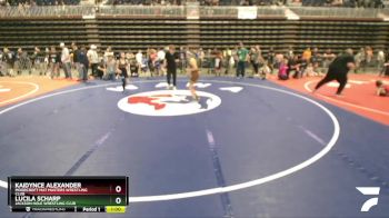 94 lbs Semifinal - Kaidynce Alexander, Moorcroft Mat Masters Wrestling Club vs Lucila Scharp, Jackson Hole Wrestling Club