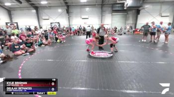 118 lbs Finals (2 Team) - Kylie Brigman, Lady Reapers vs Delilah Betances, Storm Wrestling