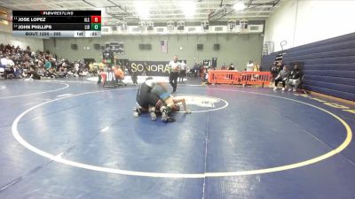 285 lbs Cons. Round 1 - John Phillips, Liberty (Winchester) vs Jose Lopez, Alemany