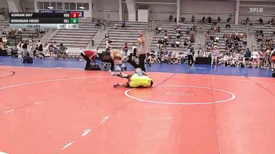 152 lbs Rr Rnd 3 - Adrian Day, Knights RTC/Wrestling Club - HSB vs Brennan Hess, Valley Boyz - HSB