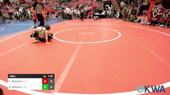 56 lbs Rr Rnd 2 - Channing Bowman, Clinton Youth Wrestling vs Bennett Dawson, Team Tulsa Wrestling Club