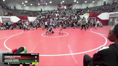 57-58 lbs Round 1 - Charles Pitcock, Center Grove WC vs Kaithan Hamm, Bloomington South WC