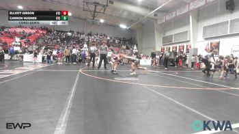 100 lbs Consolation - Elliott Gibson, Owasso Takedown Club vs Cannon Hughes, Owasso Takedown Club
