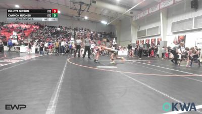 100 lbs Consolation - Elliott Gibson, Owasso Takedown Club vs Cannon Hughes, Owasso Takedown Club