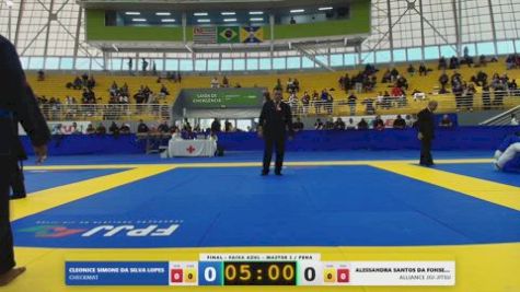 ALESSANDRA SANTOS DA FONSECA vs CLEONICE SIMONE DA SILVA LOPES 2026 FPJJ Circuito Paulista GI Etapa 3