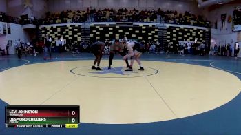 132 lbs Champ. Round 2 - Levi Johnston, WOODRIDGE vs Desmond Childers, COPLEY