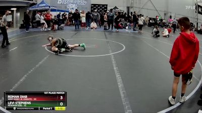 100 lbs Placement (4 Team) - Roman Diab, West Essex Jr. Knights vs Levi Stephens, Headhunters