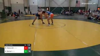 220 lbs Semifinal - Brandon Kabourek, Omaha Gross vs Gavin Sproul, Norton High School